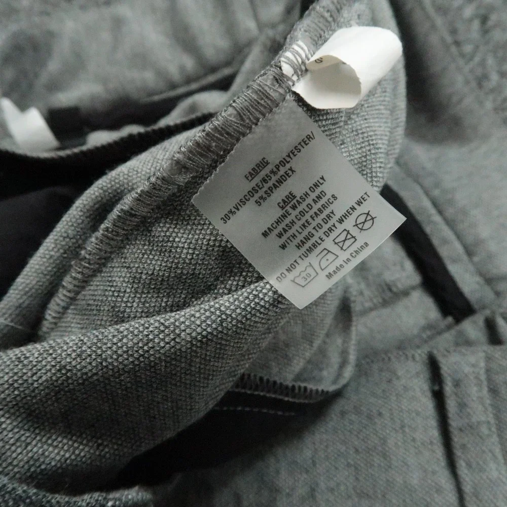 State & Liberty Pants Mens 31x31 Gray Tapered Stretch Zip Pocket Athletic
